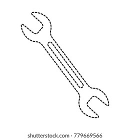 wrench tool isolated icon