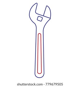 wrench tool isolated icon