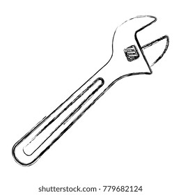 wrench tool isolated icon