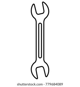 wrench tool isolated icon