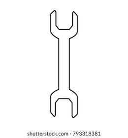 wrench tool isolated icon