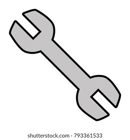 wrench tool isolated icon