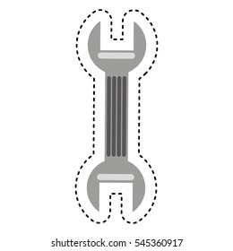 wrench tool isolated icon vector illustration design