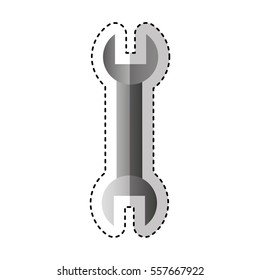 wrench tool isolated icon vector illustration design