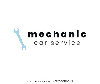 Logo de la herramienta Wrench. Ilustración del vector