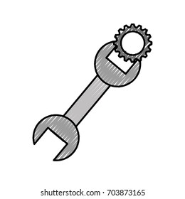 wrench tool with nut