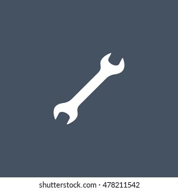 Wrench tool vector hardware warehouse equipment icon isolated