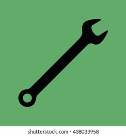 Wrench tool vector icon