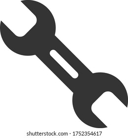 Wrench Tool vector illustration. A flat illustration iconic design of Wrench Tool on a white background.