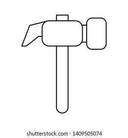 wrench tools icon cartoon vector illustration graphic design black and white
