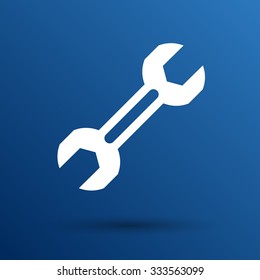Wrench Tools icon isolated vector button logo symbol.