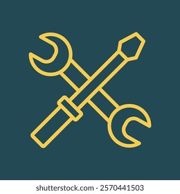 Wrench trendy artwork practical abstract vector illustration colorful valuable design.eps