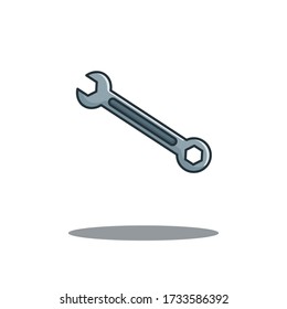 Wrench Vector Design Illustrations Cartoon Style Suitable eb Landing Page, Banner, Flyer, Sticker, Wallpaper, Background
