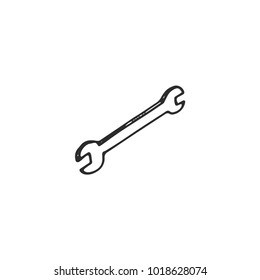 wrench vector draw
