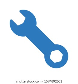 wrench vector glyph color icon 