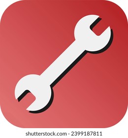 Wrench Vector Glyph Gradient Background Icon For Personal And Commercial Use.
