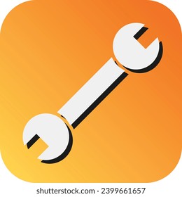 Wrench  Vector Glyph Gradient Background Icon For Personal And Commercial Use.
