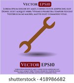 Wrench vector icon