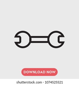 Wrench vector icon
