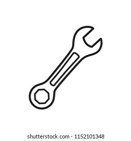 wrench vector icon 
