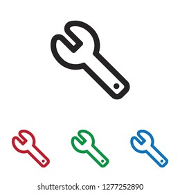 Wrench vector icon
