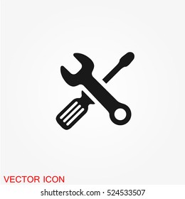 Wrench vector icon