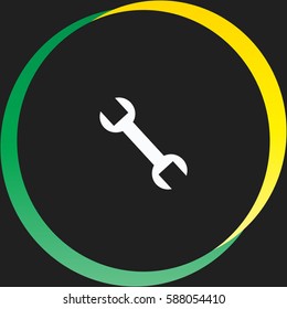 Wrench vector  icon