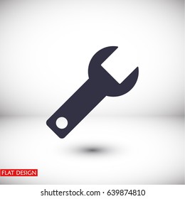 Wrench Vector icon