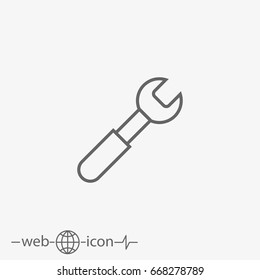 wrench vector icon