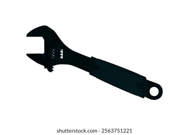 Wrench vector icon adjustable wrench or adjustable spanner tool for mechanic work on white background Working Tools Icon