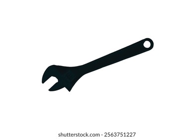 Wrench vector icon adjustable wrench or adjustable spanner tool for mechanic work on white background Working Tools Icon