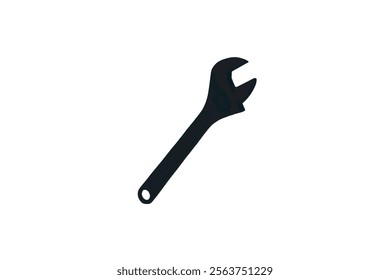 Wrench vector icon adjustable wrench or adjustable spanner tool for mechanic work on white background Working Tools Icon