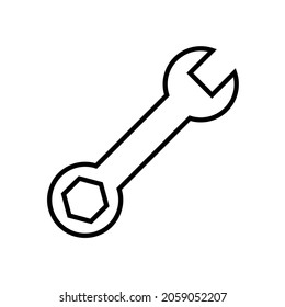 Wrench vector Icon for apps and web sites