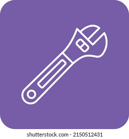 Wrench vector icon. Can be used for printing, mobile and web applications.
