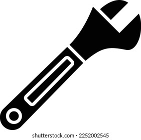 Wrench vector icon. Can be used for printing, mobile and web applications.