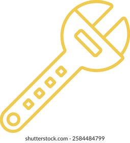 Wrench vector icon. Can be used for printing, mobile and web applications.