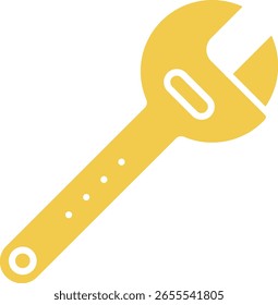 Wrench vector icon. Can be used for printing, mobile and web applications.