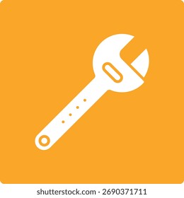 Wrench vector icon. Can be used for printing, mobile and web applications.