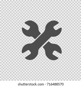Wrench vector icon eps 10. Handyman symbol.