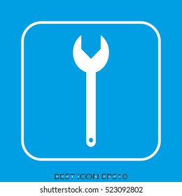 wrench, vector icon, eps10