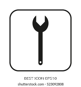 wrench, vector icon, eps10