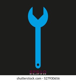 wrench, vector icon, eps10