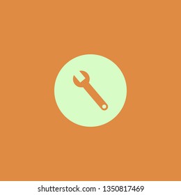 wrench vector icon. flat design