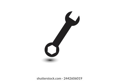 wrench vector icon illustration a blank background.