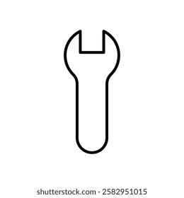 wrench vector icon illustration design template