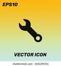 Wrench vector icon illustration. Ui/Ux. Premium quality.