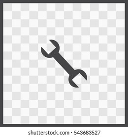 Wrench vector icon. Isolated illustration. Business picture.