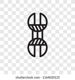 Wrench vector icon isolated on transparent background, Wrench logo concept