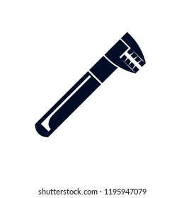 wrench vector icon isolated on white background