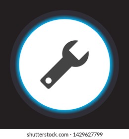 Wrench Vector icon . Lorem Ipsum Illustration design